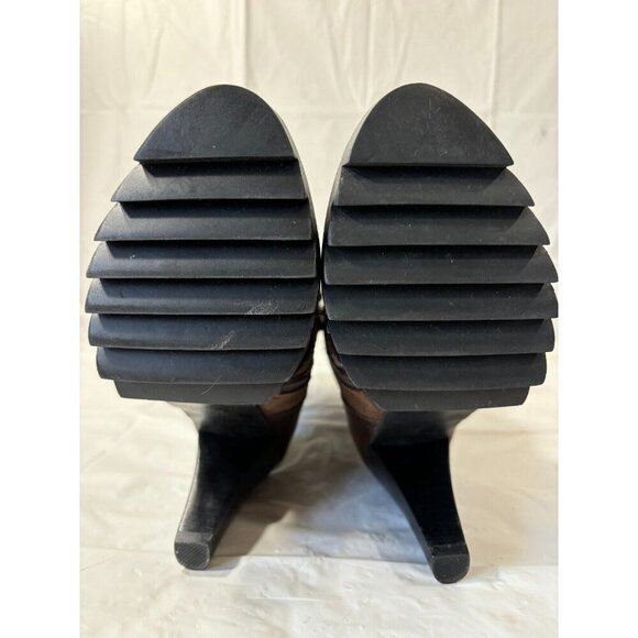 DIANA Dark Brown strappy leather boots - Picture 9 of 14